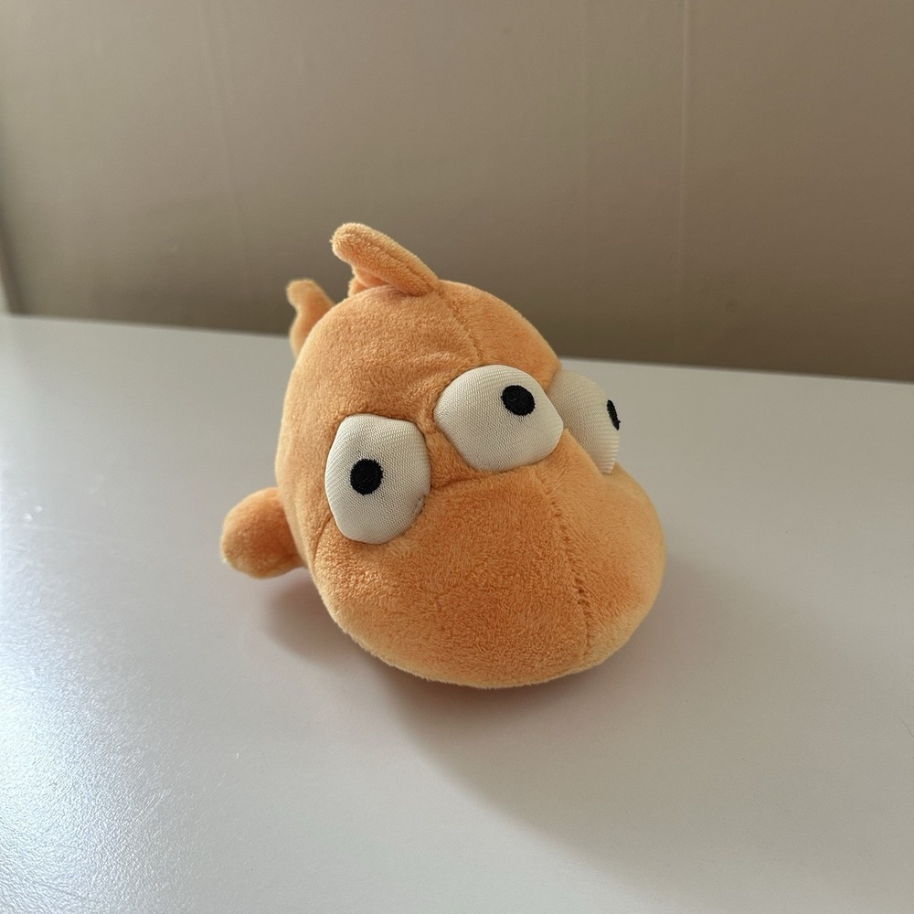 The Simpsons Blinky Plush Three Eyed Fish Orange 9" Goldfish Universal Studios